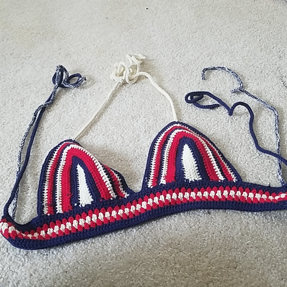 Crocheted halter top